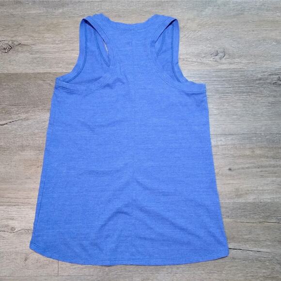 The North Face Womens Tank Top Small Blue Classic Fit Racer Back Cotton Blend - Picture 4 of 4